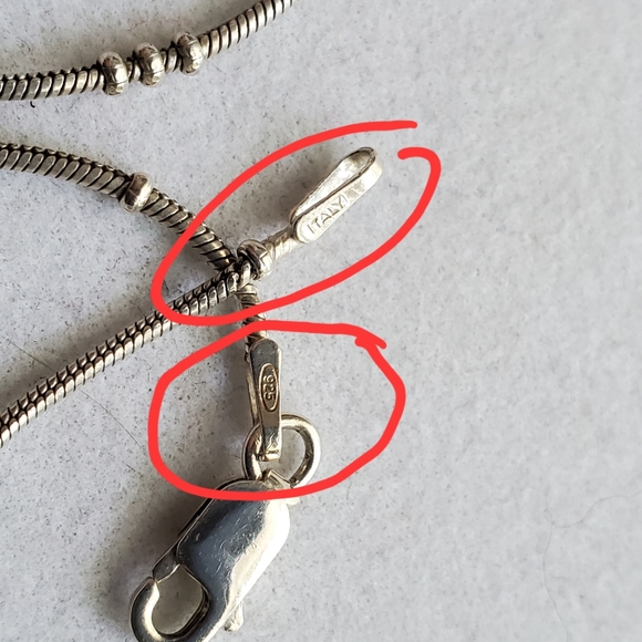 SET! Sterling Silver Set with Beaded Necklace and 2 Beaded Bracelets Vintage - Picture 15 of 16